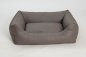 Preview: Hundebett Box Bett Saddle Kunstleder taupe