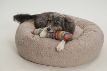 Mobile Preview: Dog Bed Donut LOOP Paddy gravel